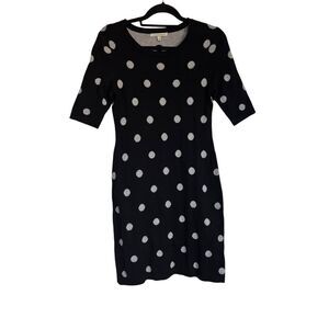 41 Hawthorn Nordstrom Sweater Dress Womens Size Small Black Polka Dot Classic